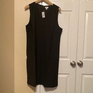 JCrew Factory split neck suiting dress